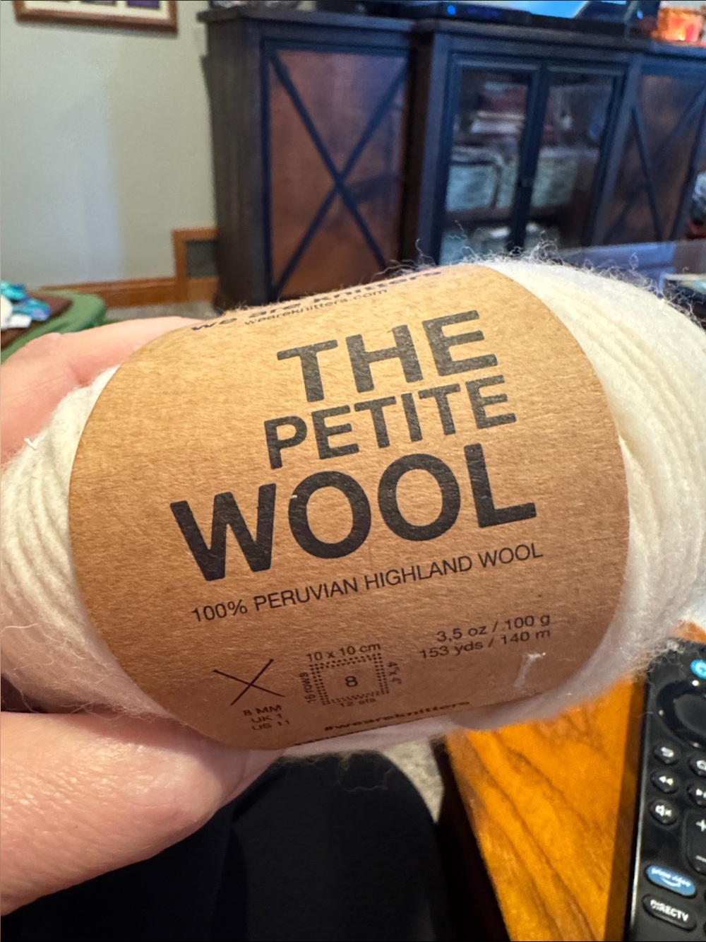 3 balls of Peruvian Highland Wool-100g /153 yds each. NEW